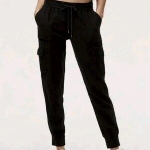 Zella Women's Black Jogger Pants Stretch Drawstring Pocket SMALL